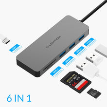 Load image into Gallery viewer, Lention Thunderbolt 3 Dock USB Hub Type C to HDMI USB3.0 RJ45 Adapter for MacBook Samsung Dex S8/S9 Huawei P20 Pro usb c Adapter