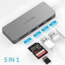 Load image into Gallery viewer, Lention Thunderbolt 3 Dock USB Hub Type C to HDMI USB3.0 RJ45 Adapter for MacBook Samsung Dex S8/S9 Huawei P20 Pro usb c Adapter